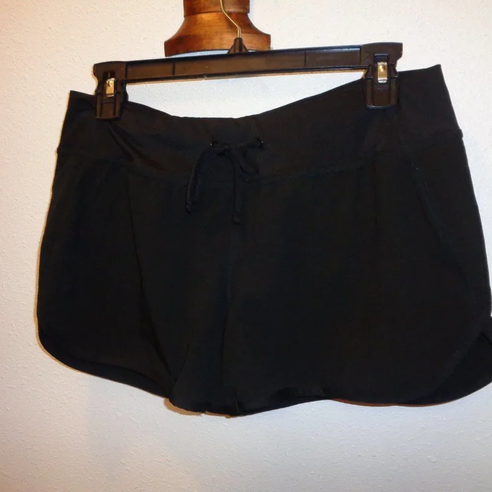TEK Gear Black Active Shorts with Built In Underwear Size Small